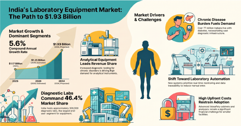 India Laboratory Equipment Market Size, Share, Trends, Growth and Forecast 2026–2034