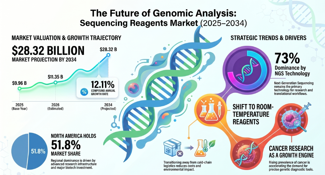 Sequencing Reagents Market Size, Share, Trends, Growth and Forecast 2026–2034