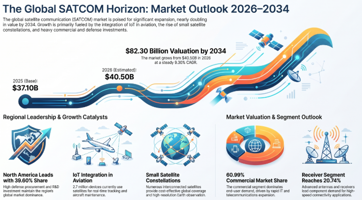 Satellite Communication Market Size, Share, Trends, Growth and Forecast 2026–2034